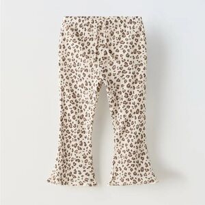 Zara Leopard Print flared leggings